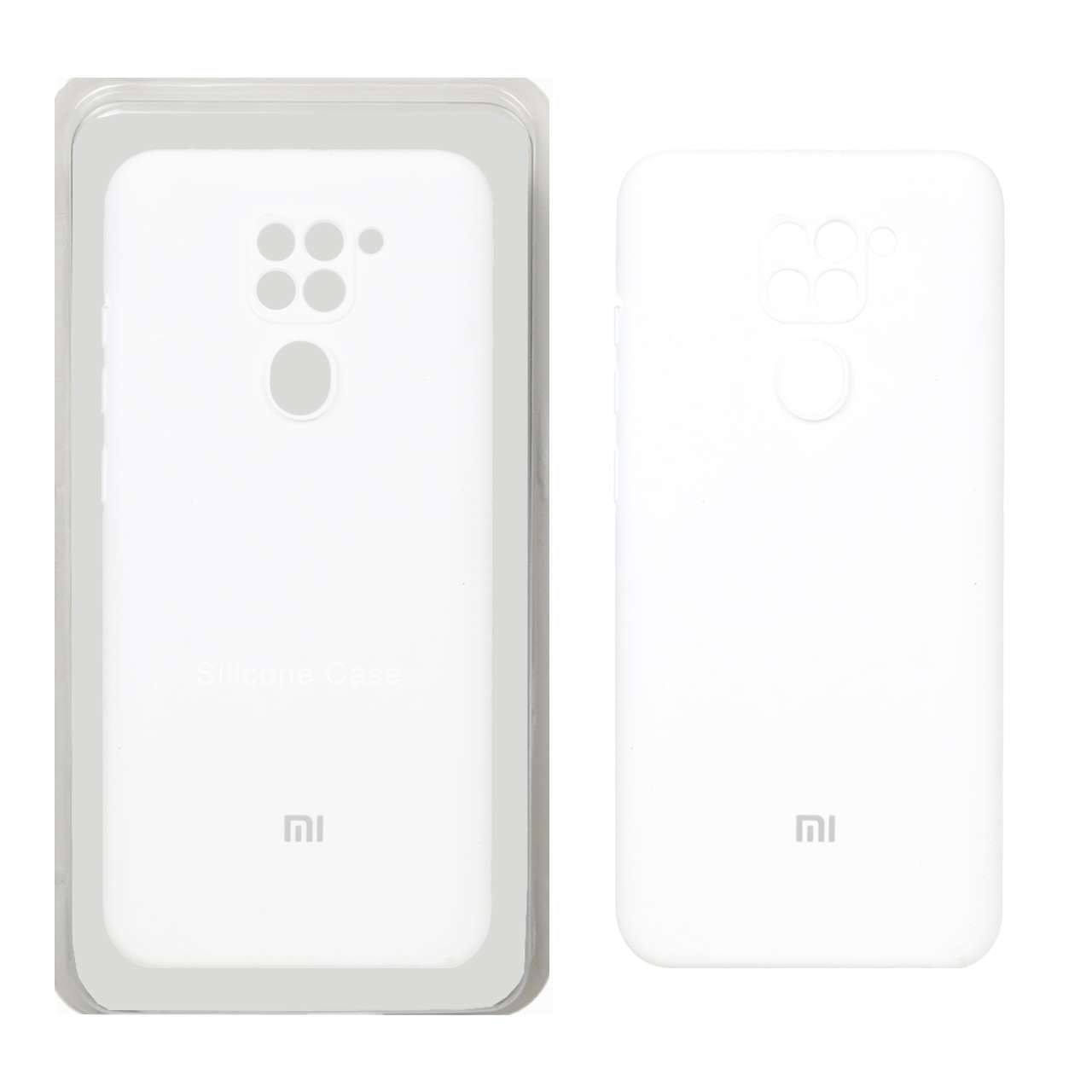 قاب سیلیکونی پاک کنی محافظ لنزدار اورجینال Xiaomi Redmi Note 9 / Redmi 10X 5G / Redmi 10X Pro 5G - سفید (پک اصلی)